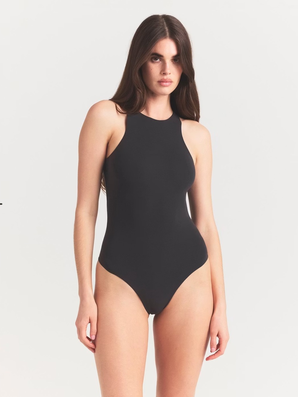 SKIMS Fits Everybody High Neck Bodysuit Black Large